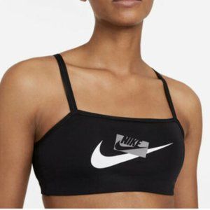 NIKE INDY LOGO SPORTS BRA BLACK